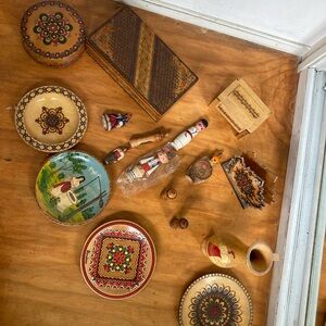 Vintage Eastern European wooden decor